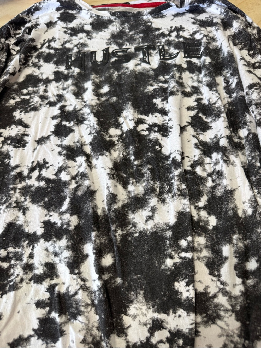 Hustle Black & White Tie-Dye men’s shirt